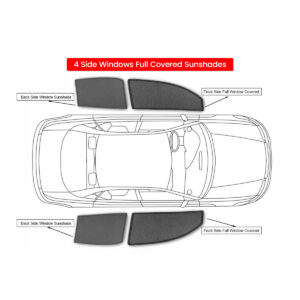4 Window Covered UV Protected Sunshades